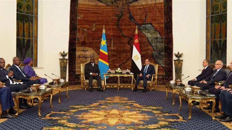 الرئيس السيسي ورئيس الكونجو الديمقراطية