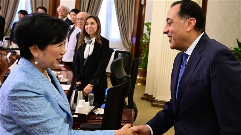 مصطفي مدبولي مع محافظ طوكيو 