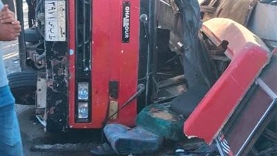  إصابة 25 مواطنًا في حادث انقلاب ميني باص «الشباب والرياضة» بطريق العاصمة الإدارية 