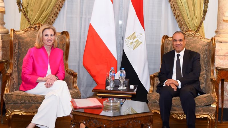 وزير الخارجية يلتقي وزيرة خارجية النمسا