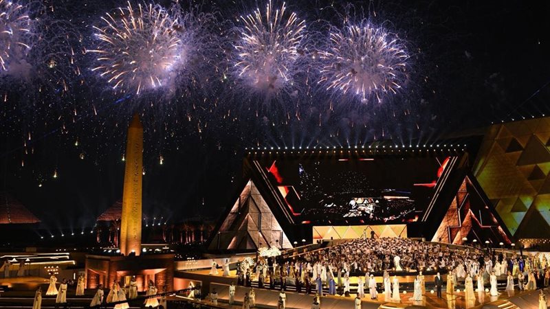 جانب من حفل افتتاح المتحف المصري الكبير