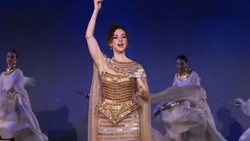 شيرين احمد طارق افتتاح المتحف المصري